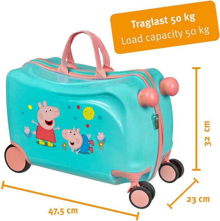 Immagine prodotto Undercover Trolley-Koffer Rutscher Peppa Pig (Bagaglio a mano (fino a 50 litri))