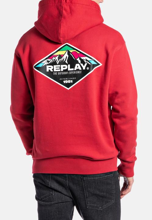 Produktbild Replay Kapuzensweatshirt Hoodie mit Logoprint und Kapuze (L)