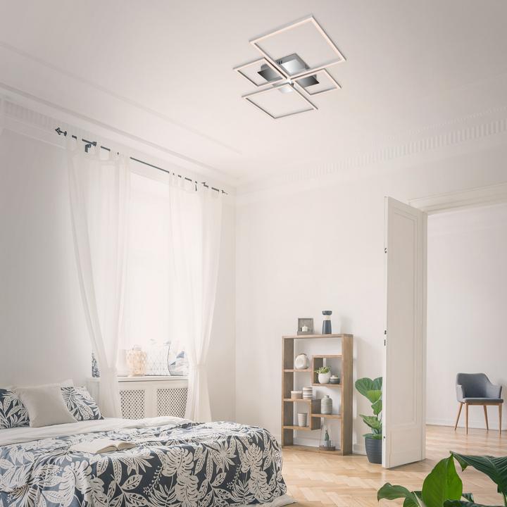 Image du produit Briloner Plafonnier CCT LED, chromé-aluminium, LED/38W (4000 lm)