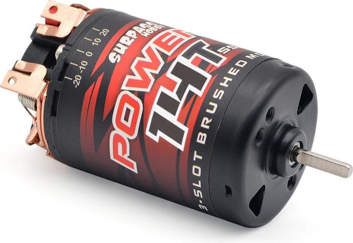 Actual product image Surpass Hobby 550 brushed motor 3-slot 14T