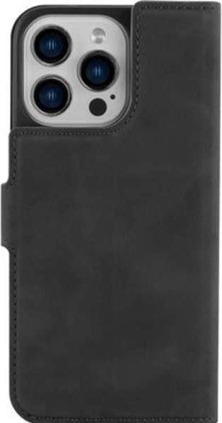 Immagine prodotto Just in Case Custodia a libro Premium in pelle di maiale nera per Apple iPhone 16 Pro (Apple iPhone 16 Pro)