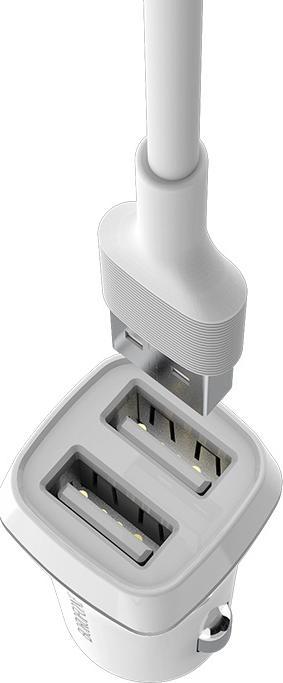Produktbild Borofone 2x USB-A 2,4 A Stecker (BFO-BZ2-LW)
