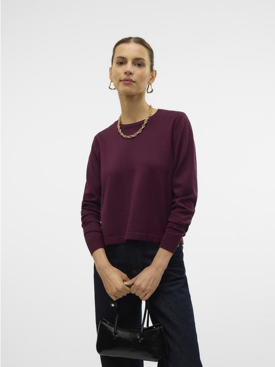 Actual product image Vero Moda Vmsilje Ls O-Neck Short Pullover Ga Noos (M)