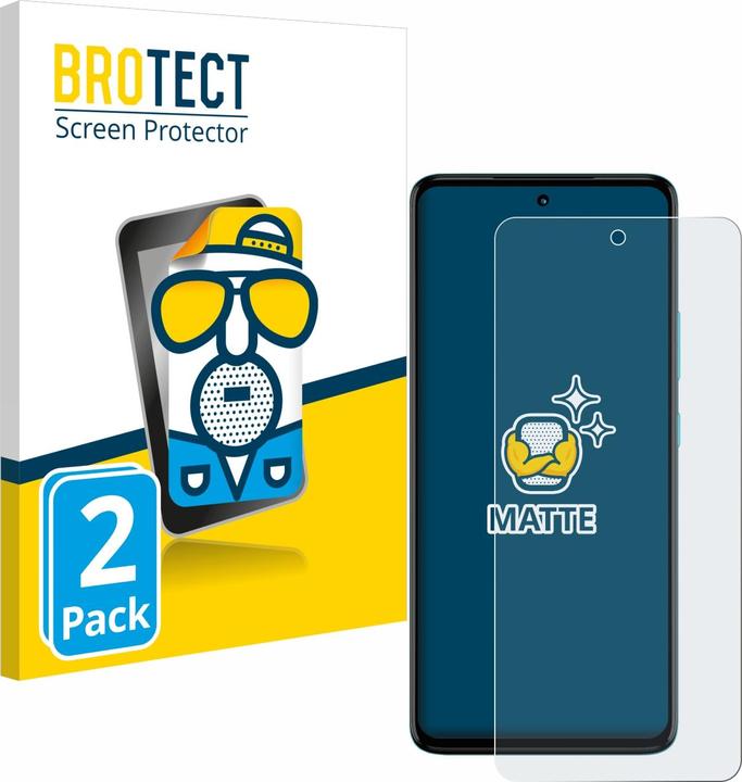Produktbild BROTECT Entspiegelungs-Schutzfolie Displayschutz Matt (2 Stück, Motorola Moto G72)