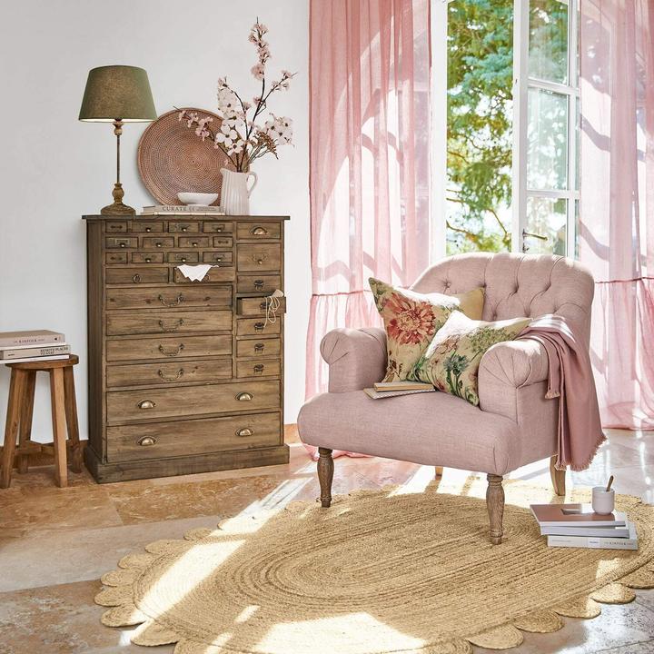 Actual product image Loberon Armchair Shambrook pink