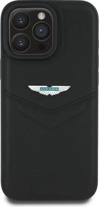 Produktbild Aston Martin Case HC Leather Victory Design to iPhone 16 Pro black (Apple iPhone 16 Pro)