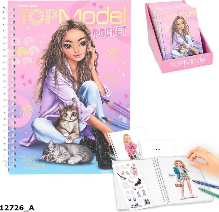 Image du produit Top Model Livre de coloriage de poche
