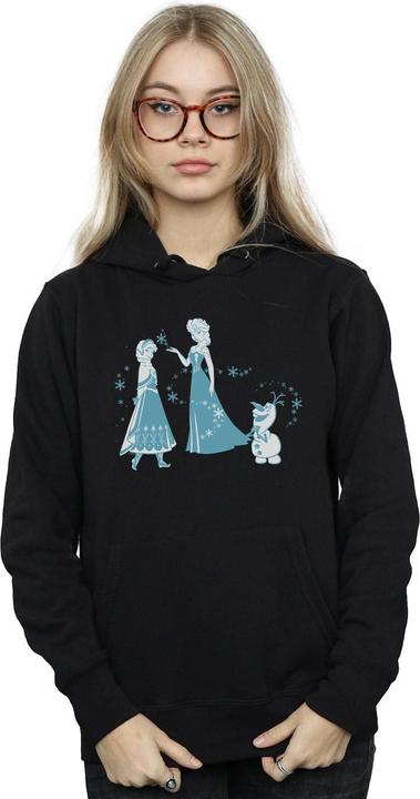 Actual product image Disney Womens/Ladies Frozen Magic Snowflakes Hoodie (L)