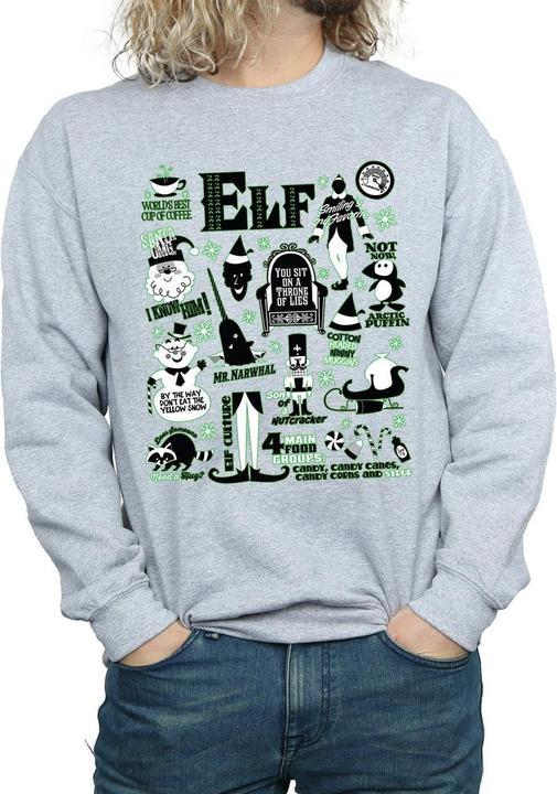 Produktbild Elf Infographic Poster Sweatshirt (XL)
