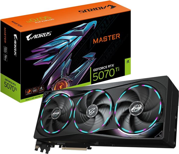 Produktbild Gigabyte AORUS GeForce RTX 5070 Ti Master (16 GB)