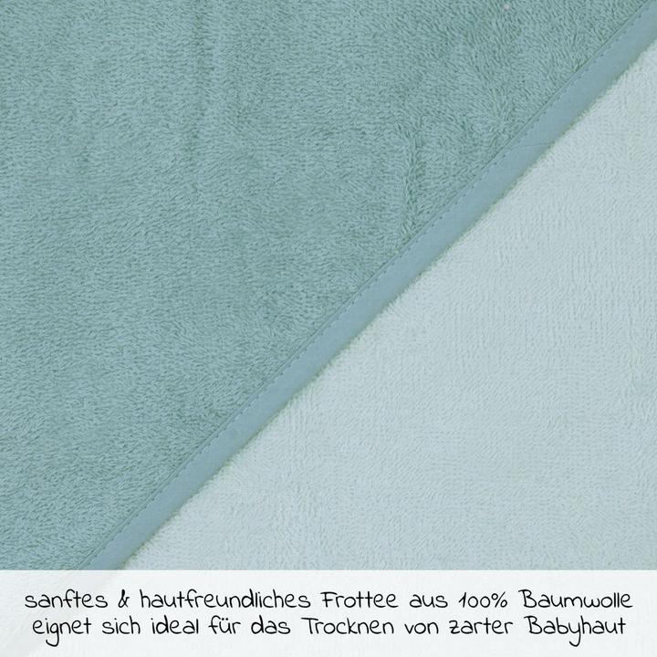 Actual product image Hooded bath towels & hand towels Hooded bath towel 100 x 100 cm - plain mint ice blue