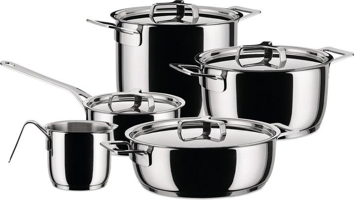 Immagine prodotto Alessi Pentole e padelle (24 cm, Set di pentole e padelle da cucina, Acciaio inossidabile)