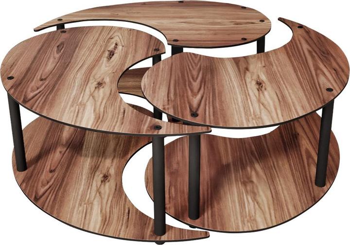 Image du produit Hanah Home Yin Yang Coffee Table 3 Set