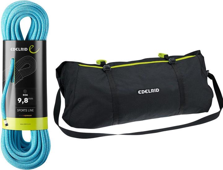 Actual product image Edelrid Boa 9.8 climbing rope with rope bag (70 m)
