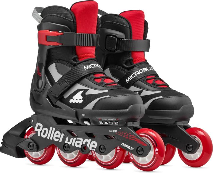 Image du produit Rollerblade Inline-Skates Microblade Combo Schwarz/Rot, 33-36.5 (33, 36.5)