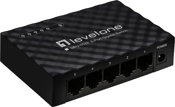Produktbild LevelOne GEU-0522: 5-Port-Gigabit-Switch (5 Ports)