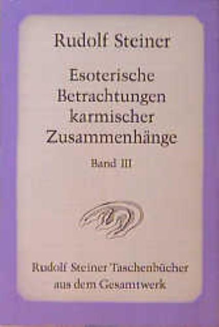 Actual product image Esoterische Betrachtungen karmischer Zusammenhänge (German, Rudolf Steiner, 1995)