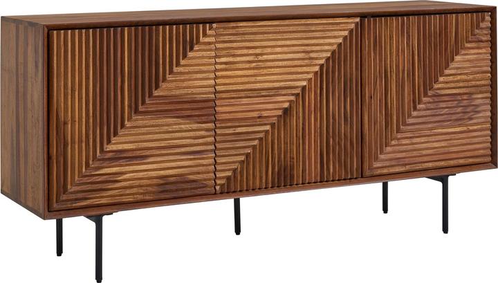Actual product image FineBuy Sideboard Sheesham Brown