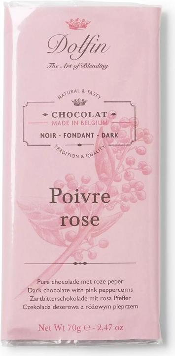 Immagine prodotto Dolfin Cioccolato fondente con pepe rosa (70 g)