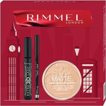 Image du produit Rimmel London Mascara Extra 3d, Poudre Stay Matte, Crayon Soft Kohl