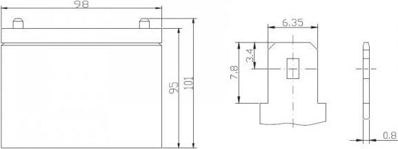 Produktbild Ritar AGM Batterie RT12120EV (12 V, 12 Ah)