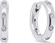 Actual product image Brilio Silver - Timeless round silver earrings EA150W
