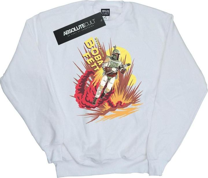 Actual product image Star Wars Boys Boba Fett Rocket Powered Sweatshirt (116)