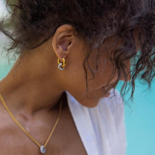 Actual product image Purelei Bond earrings (18K gold-plated stainless steel, Stainless steel)