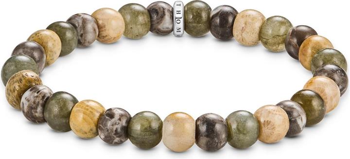 Actual product image Thomas Sabo Armband Labradorit und Crocodile Jasper (21 cm, Silver 925)