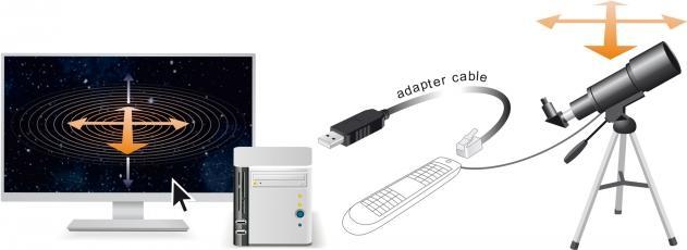 Actual product image Delock Adapter cable USB Type-A to Serial RS-232 RJ9/RJ10 with ESD protection Celestron NexStar 2 m (2 m)