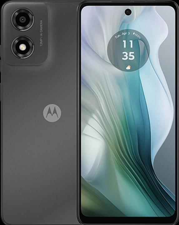 Actual product image Motorola Moto E14 (64 GB, Graphite gray, 6.56", Dual SIM, 13 Mpx, 4G)