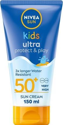 Immagine prodotto NIVEA Sun Kids Ultra Protect & Play SPF 50+ Lotion 150ml - Moisturising for Kids (Crema solare, SPF 50+, 150 ml)