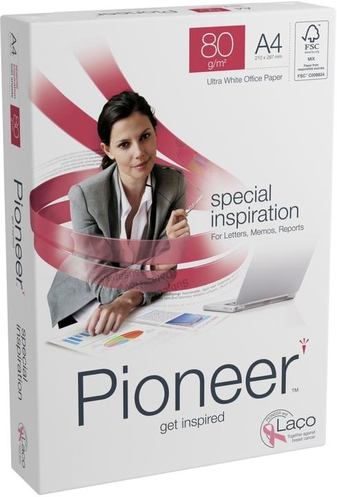 Immagine prodotto Pioneer Kopipapir 80g A4 500ark/pak m/4 huller - (500 ark pr. pakke) (80 g/m², A4)
