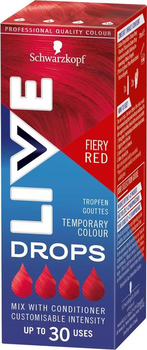 Schwarzkopf Live Temporary Colour Drops (Fiery Red)