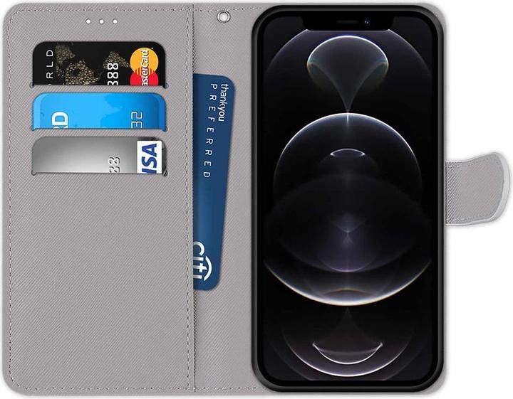 Actual product image Cover-Discount iPhone 13 mini - leather case cover leaves (Apple iPhone 13 mini)