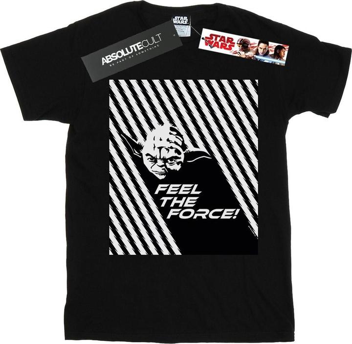 Actual product image Star Wars Boys Yoda Feel The Force T-Shirt (152, 158)
