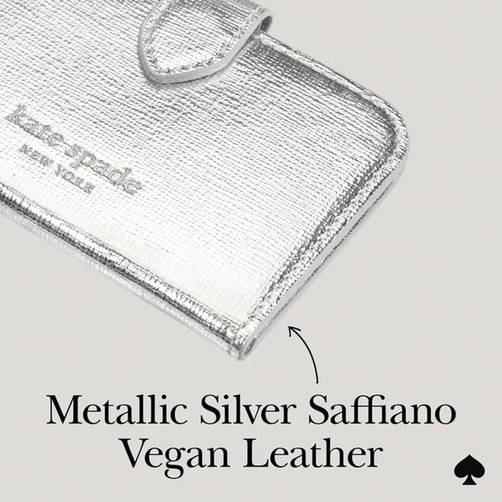 Produktbild Kate Spade Morgan MagSafe Wallet – Magnetische Geldbörse (Metallic Silver)