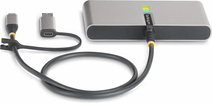 Produktbild StarTech com 5G2A1SGBB-USB-C-HUB, Kabelgebunden, USB 3.2 Gen 1 (3.1 Gen 1) Type-C, 100 W, 10,100,100 (USB-C, 2 Ports)
