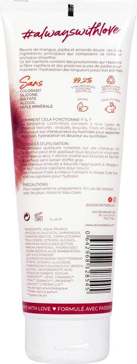 Actual product image Les Secrets de Loly Smoothies Lichi Mure Lait Capillaire (250 ml)