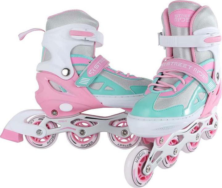 Image du produit Street Rider Inline Skates Pink/Grün Verstellbar, Grösse 33-36 (33, 34, 35, 36)