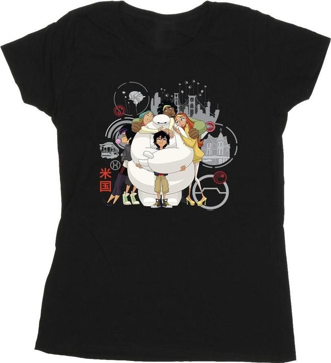 Immagine prodotto Disney Big Hero 6 Baymax Group Hug Maglietta Donna (L)