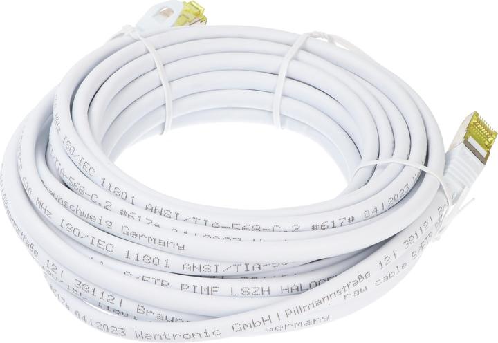 Productafbeelding Goobay GoobayCat.7 Raw cable patchkabel, S/FTP (PiMF), Wit, 0,5 m (S/FTP, CAT7, 0.50 m)