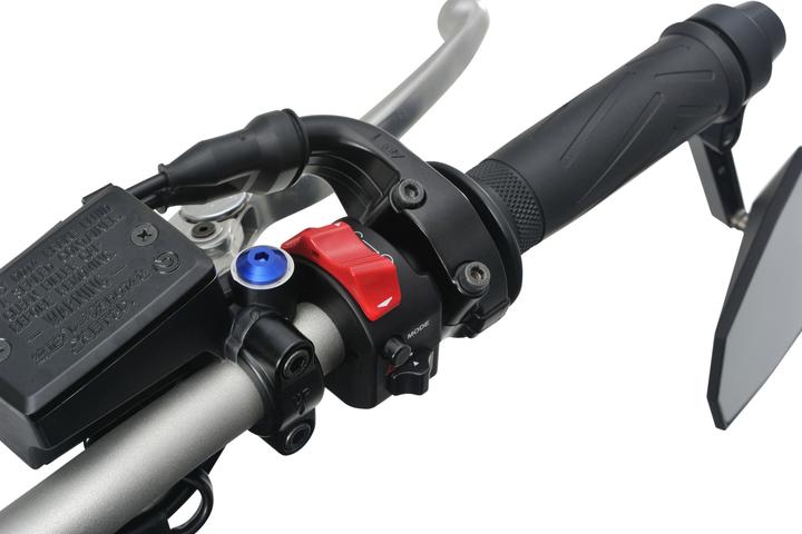Immagine prodotto Daytona Tappo a vite in alluminio CNC anodizzato blu F. Specchio M10 X P1,25 filettatura sinistra