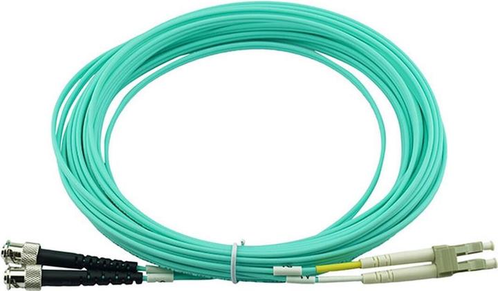 Produktbild CBO LWL Patchkabel LC / ST MM OM3 aqua 50,0m (CAT7, 50 m)
