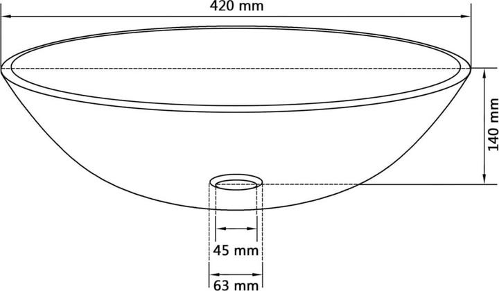 Actual product image VidaXL Agosto (420 mm, 420 mm)