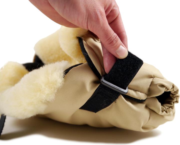 Actual product image Kaiser Hand warmer lambskin BIG DOUBLE Sand/Melange
