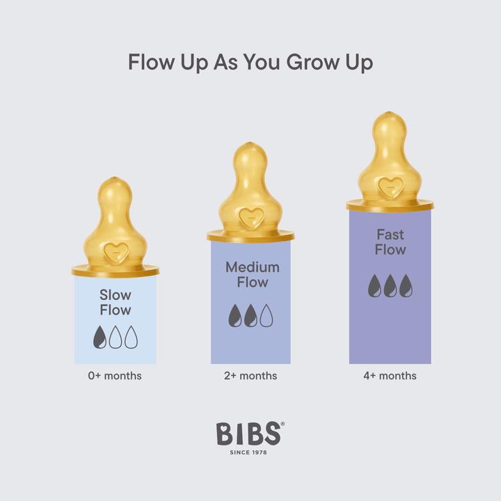 Actual product image Bibs Anti Kolik Flasche Latex 150 ml Slow Flow Blush (150 ml)