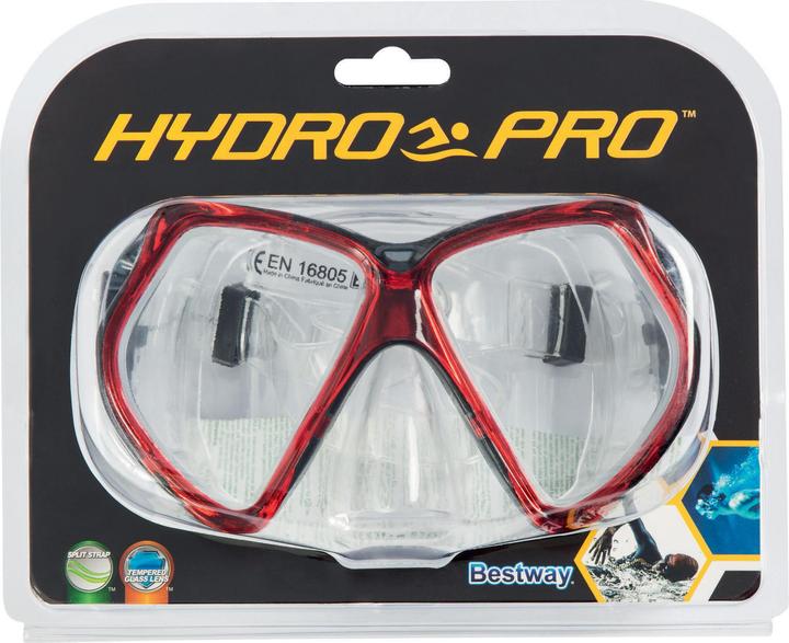 Produktbild Bestway Adult Omniview Dive Mask, Child, Full face mask, Freediving, Tempered glass, Blue, Red, Yell