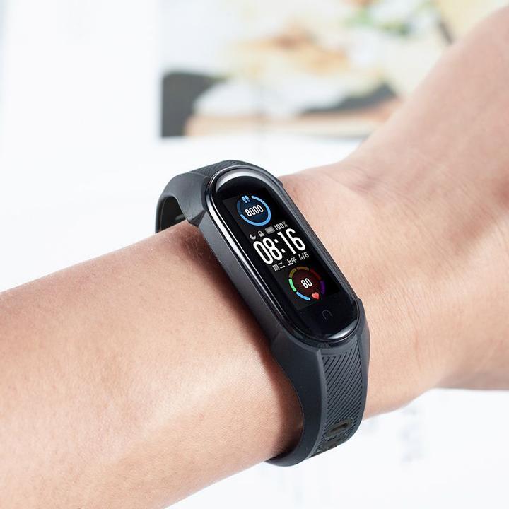 Produktbild Tech-Protect Armour Xiaomi Mi Smart Band 5/6 Black/Red (TPU)