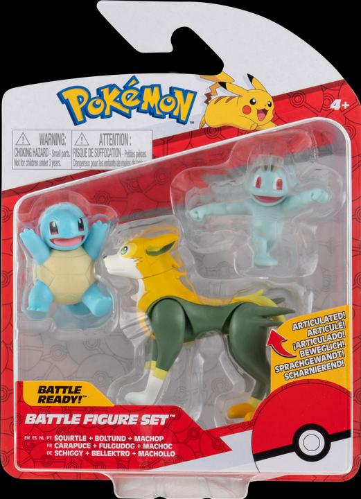 Produktbild Proxy Pokemon - Battle Figure Set 3 pack - Squirtle, Machop & Boltund (PKW0180)